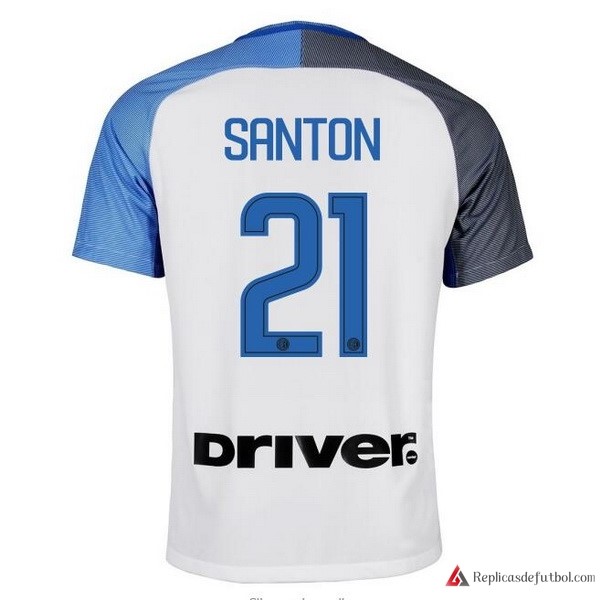 Camiseta Inter Segunda equipación Santon 2017-2018